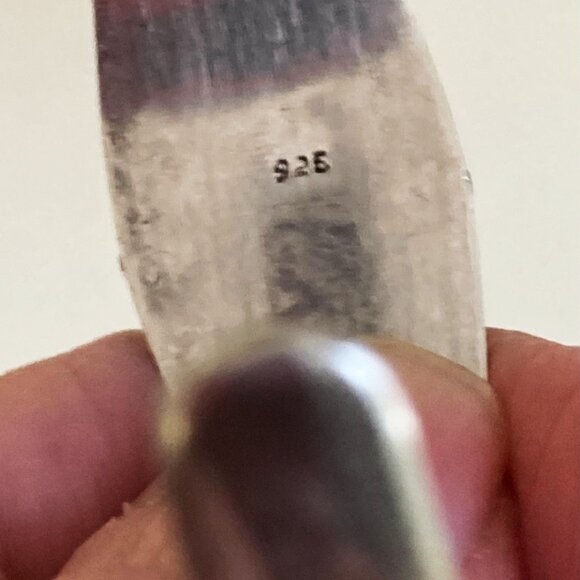 Balinese carnelian cuff in sterling silver & gold overlay - Picture 3 of 3